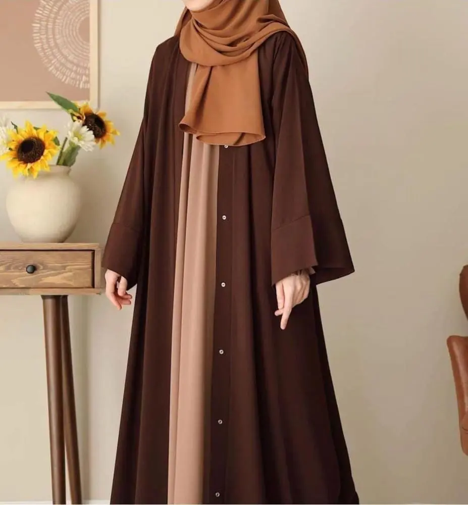 Georgette Full Abaya With Stoller