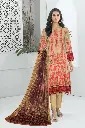 Tunzaib by Amna.B 3 Pcs Women's Unstitched Lawn Printed Suit