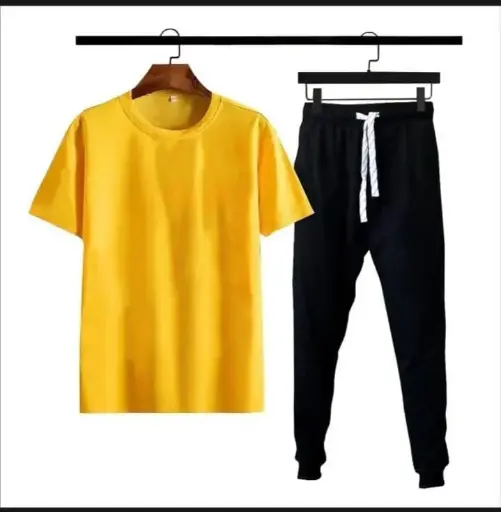 2 Pcs Men's Micro Plain Track Suit